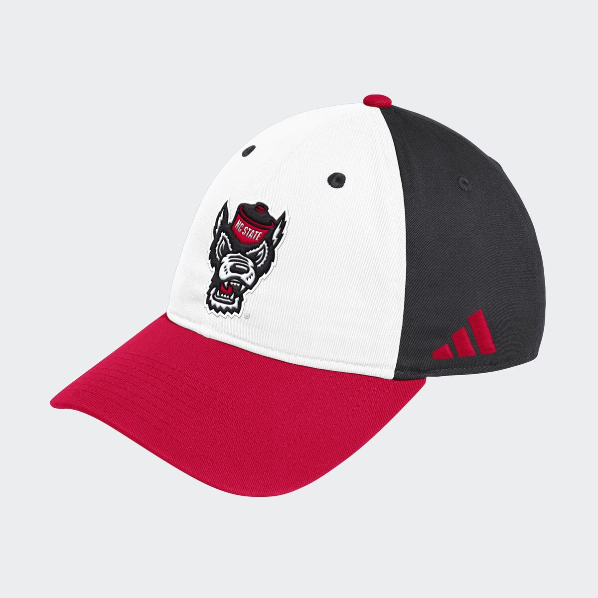 White/Black/Red Baseball Slouch Hat